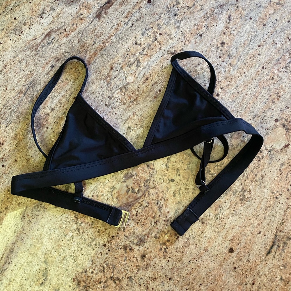 black triangle bikini top